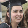 Sara Kamholz, Augsburg employee in the P.R. office and her mother after Commencement.